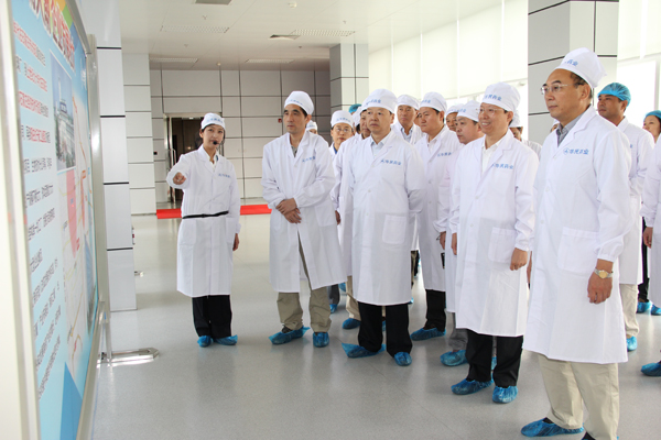 河南省药监局一行到冰球突破-冰球突破豪华版_mg冰球游戏制药参观指导