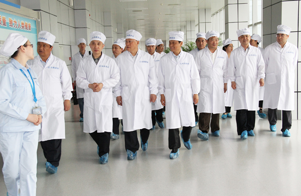 石家庄市市长姜德果一行来冰球突破-冰球突破豪华版_mg冰球游戏制药调研