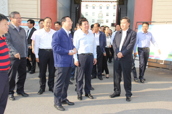 陕西省政府考察团前来mg冰球突破考察交流